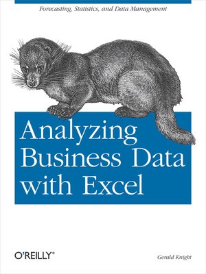 cover image of Analyzing Business Data with Excel